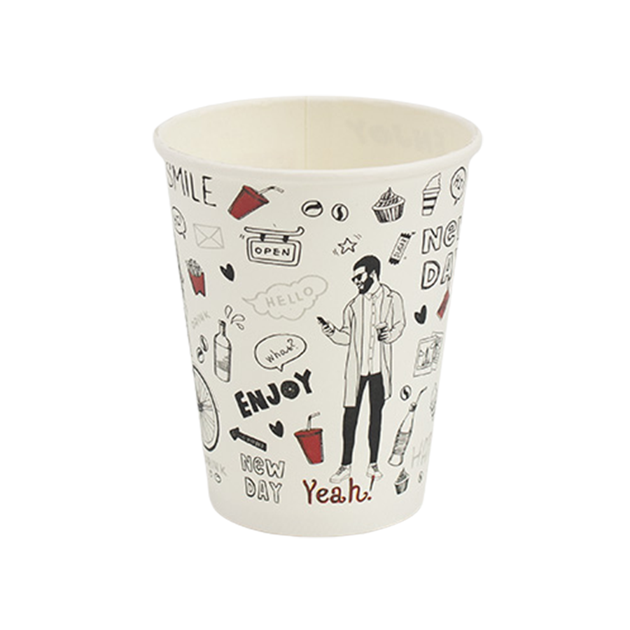 KUBEK PAP. NADRUK 300 ML (FI90) (1893) NEW DAY + SUP MULTI